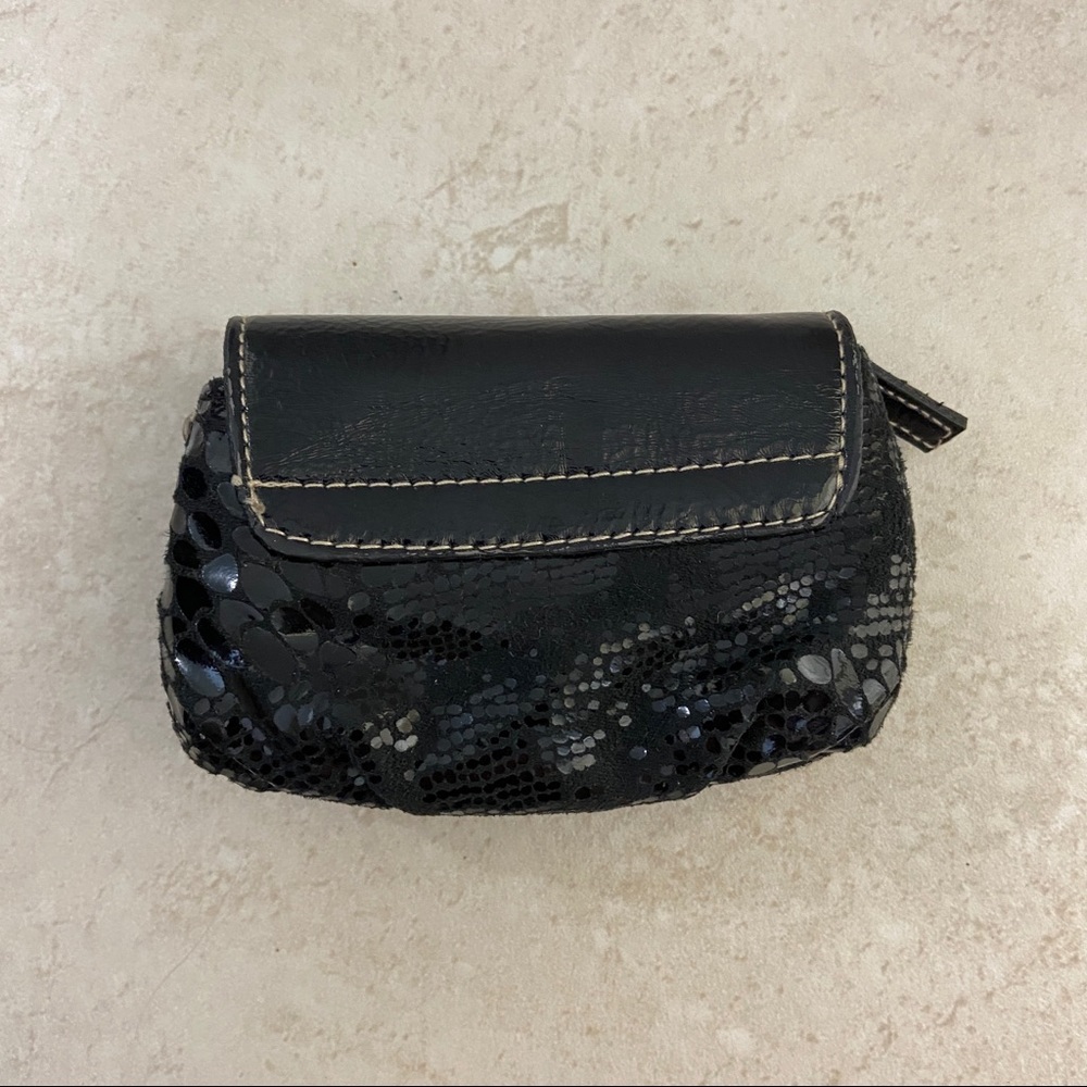 Black Patterned Mini Purse - Picture 3 of 5